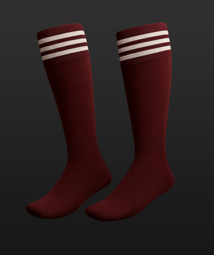 Maroon Soccer Socks