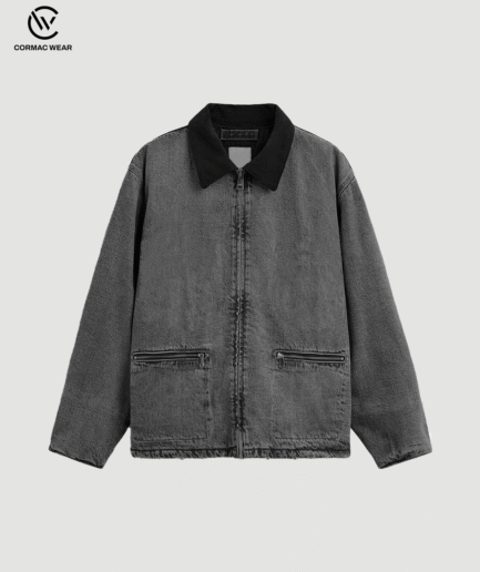 Contrast Collar Denim Jacket