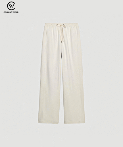 Terry Fleece Wide-Leg Sweatpants