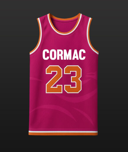 Vivid Crimson Custom Basketball Jersey