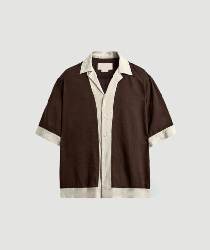 BLOCK OVERSIZED BRANDO LINEN SHIRT