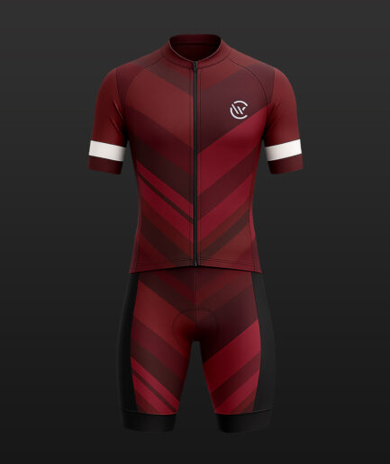 Maroon Apex Cycling Kit